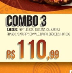 imagem do produto 3 PIZZAS POR 110,99