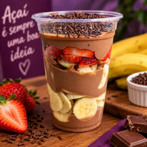imagem do produto Brigadeiro com frutas ( copo 300 ml)