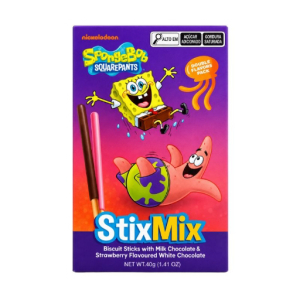 imagem do produto Biscoito Palitinho Bob Esponja Chocolate E Morango