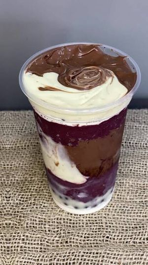 imagem do produto Açaí com creme de Ninho e Nutella 500ml