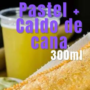 imagem do produto Pastel carne + caldo de cana 300ml