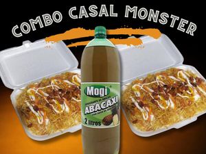 imagem do produto Combo casal Monster (2 Hot Dog Monster + Refri Mogi 2 l)