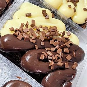 imagem do produto Fatia de Brownie Ninho + Brigadeiro 