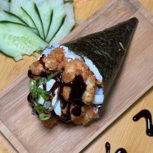 imagem do produto Temaki Salmao empanado.