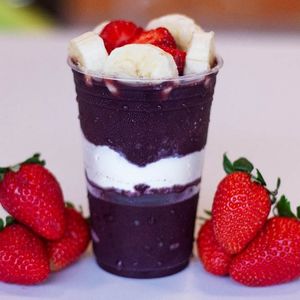 imagem do produto (MIX TROPICAL)AÇAÍ PREMIUM,LEITE CONDENSADO, BANANA,MORANGO.