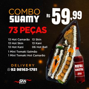 imagem do produto COMBO SUAMY(73 UND) +Refri Grátis