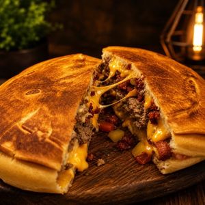 imagem do produto Xis cheddar bacon com Bife