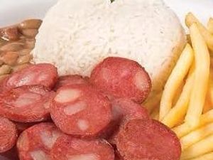 imagem do produto Marmitex com mini calabresa com fritas