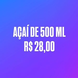imagem do produto AÇAÍ DE 500 ML