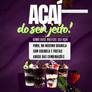 imagem do produto CREME DE AÇAÍ DO SEU JEITO (monte você seu açaí)