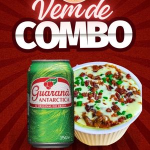 imagem do produto Batata no pote de bolonhesa + refrigerante lata 