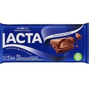 imagem do produto CHOCOLATE LACTA AO LEITE BARRA 80G