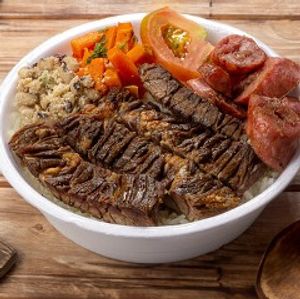 imagem do produto MARMITA GRANDE C/ CHURRASCO 