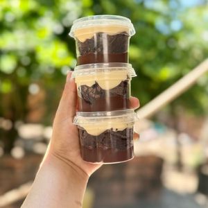 imagem do produto Mini brownie, brigadeiro de chocolate e creme de ninho