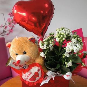 imagem do produto Cesta especial ( kalandiva branca / urso / Nutella b-ready)