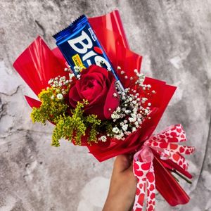 imagem do produto Buquê luxo uma rosa + 01 bis 