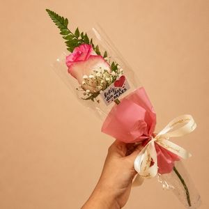 imagem do produto Rosa cor rosé Solitária - dia das mães 