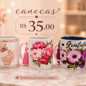 imagem do produto Caneca | Gratidão | rosas | Eu e você 