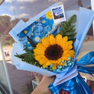 imagem do produto Buquê luxo Van Gogh 01 girassol 🌻