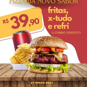 imagem do produto Combo 01 Novo X-Tudo + 500g Batata +guarana 200ML