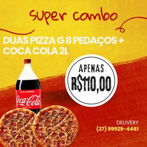 imagem do categoria PROMOÇÃO 2 Pizza G 8 Pedaços Calabresa e Portuguesa + Coca Cola 2L