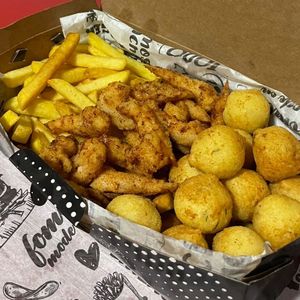 imagem do produto 500g de batata 200g de camarao 400g de bolinha de aipim