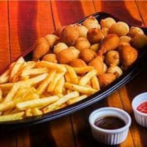 imagem do produto 100 Salgadinhos Sortidos+ 2 porções de batata frita M