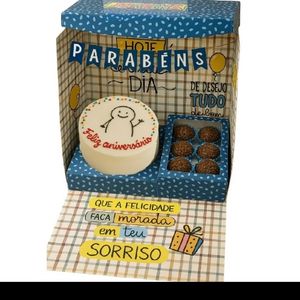 imagem do produto Caixinha cenário Aniversário Azul 