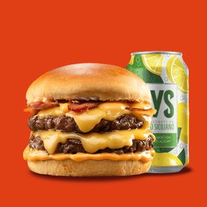 imagem do produto Smash Ouro preto + Refrigerante Fys 350 ml Limão Siciliano