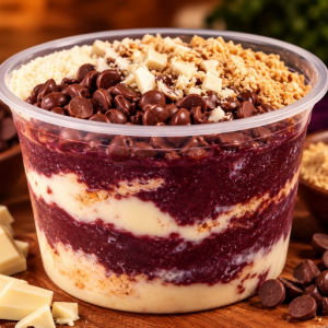 imagem do produto Açaí Mix - leite em pó - leite condensado - paçoquinha - gotas de chocolate - ouro branco