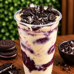 imagem do produto Oreo & Ninho 2 copos 500ml - creme ninho + Oreo + leite em pó + leite condensado