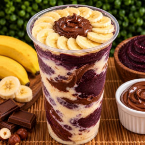 imagem do produto Banana & Nutella - Açaí + banana + Nutella + leite em pó + leite condensado