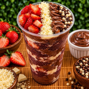 imagem do produto Supra - Nutella - chocoball - leite em pó - leite condensado - Morango fresco
