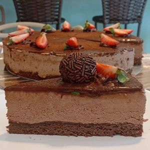 imagem do produto fatia torta de Nutella com brigadeiro