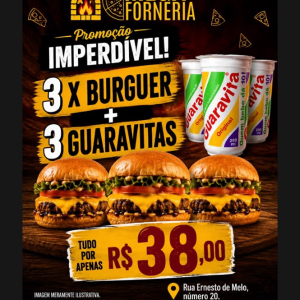 imagem do produto 3 X BURGUER+ 3 GUARAVITAS