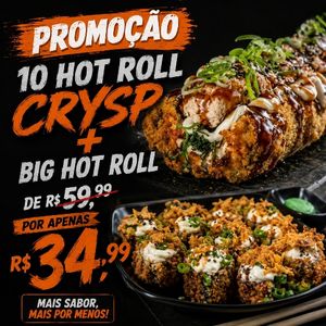 imagem do produto 10 Hot roll crysp + Big Hot roll grelhado 
