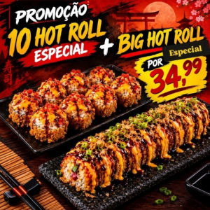 imagem do produto 10 Hot roll especial+ 1 big Hot roll especial 
