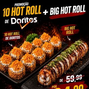 imagem do produto 10 Hot roll Doritos + big Hot roll grelhado 