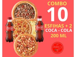 imagem do produto Combo Casal - 10 Esfihas ( Grande) + 2 Refri 200ml