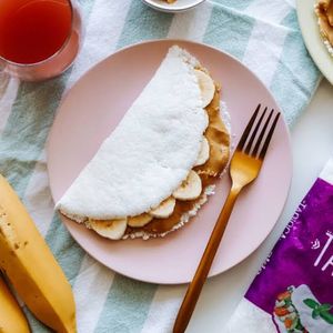 imagem do produto **Pasta de Amendoim, Banana e Amendoim triturado