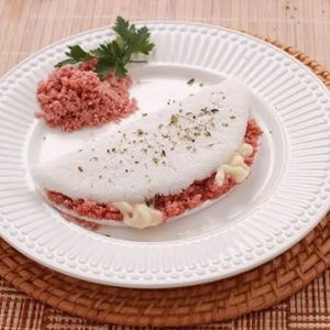 imagem do produto **Mussarela, ovo, calabresa e Catupiry 