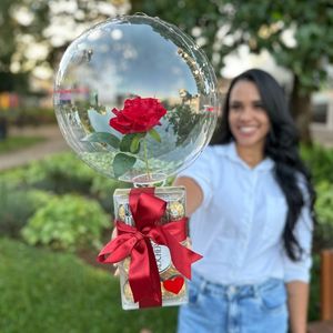 imagem do produto Rosa bubble com ferreiro 