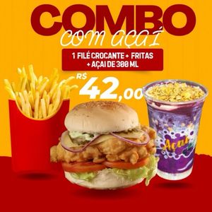 imagem do produto Filé crocante + açaí 300 Ml