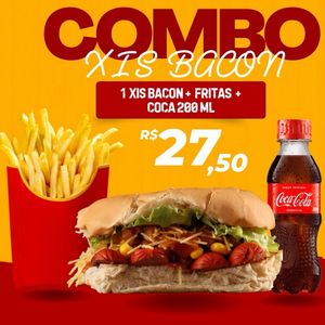 imagem do produto 1 Xis Bacon + Batata Frita + Refri de 200 ml 