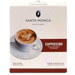 imagem do produto CAIXA CAPPUCCINO GOURMET SANTA MÔNICA 20 SACHÊ 15g 