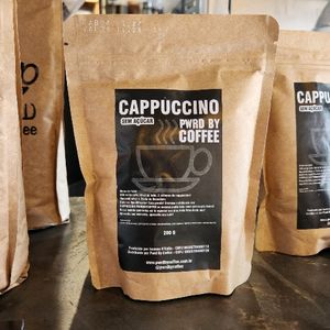 imagem do produto PACOTE 200g CAPPUCCINO PRÉ e PÓS-TREINO PWRD BY COFFEE