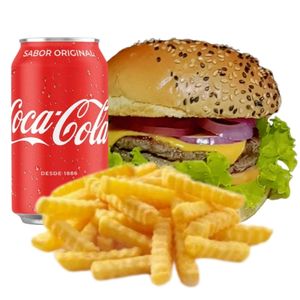 imagem do produto Combo Premium red onion + coca lata + fritas.