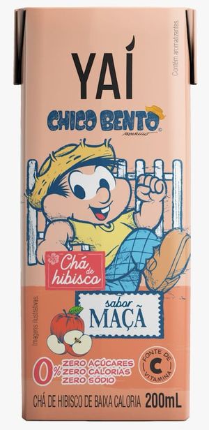 imagem do produto Chá de Hibisco Sabor Maçã Chico Bento 200ml