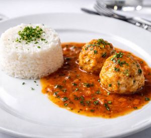 imagem do produto Almôndegas de frango com arroz