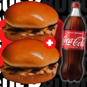 imagem do produto Combo 2 Kids Burguer + Refri 1 Litro e Molho Grátis